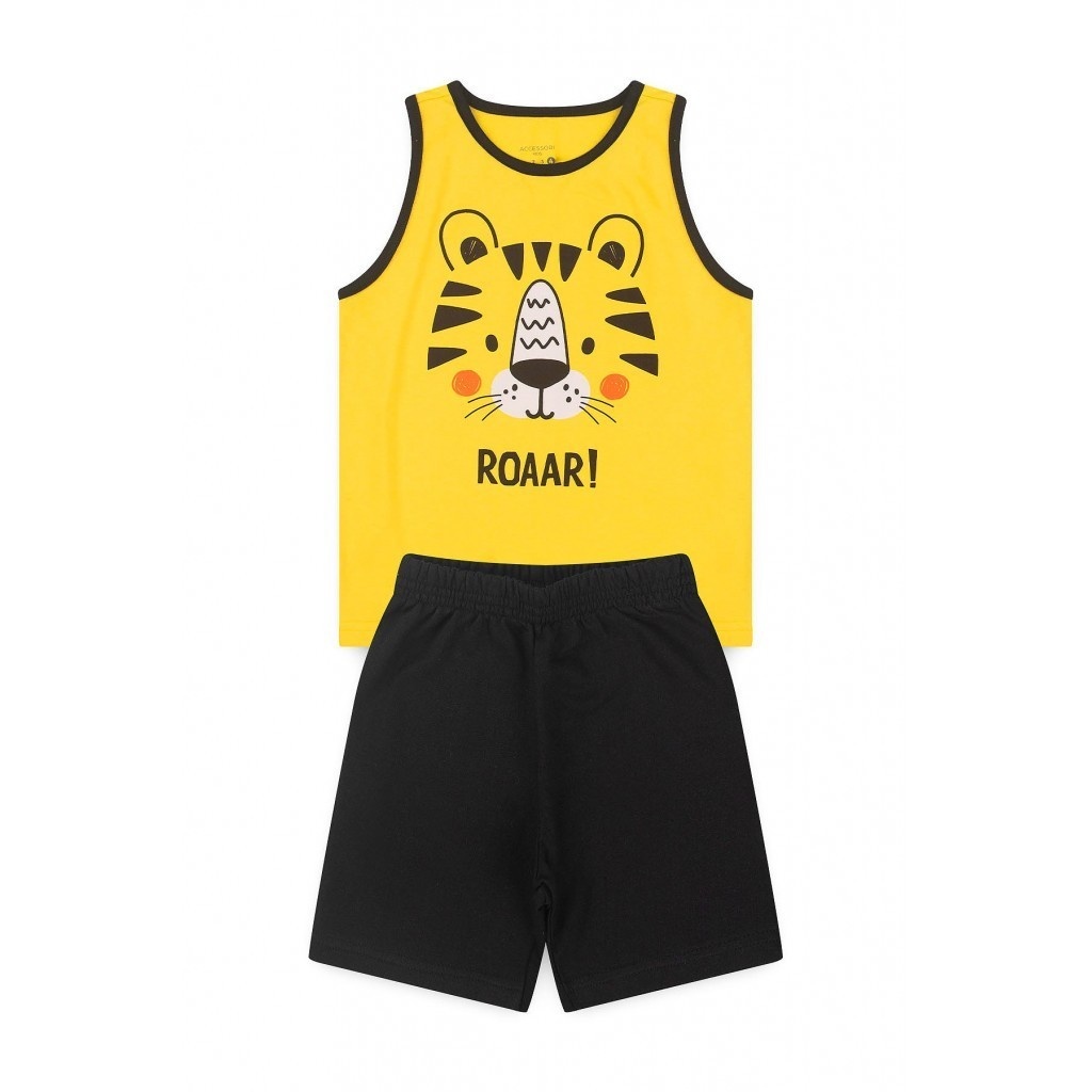 Conjunto Infantil Tigre: Conforto e Estilo!