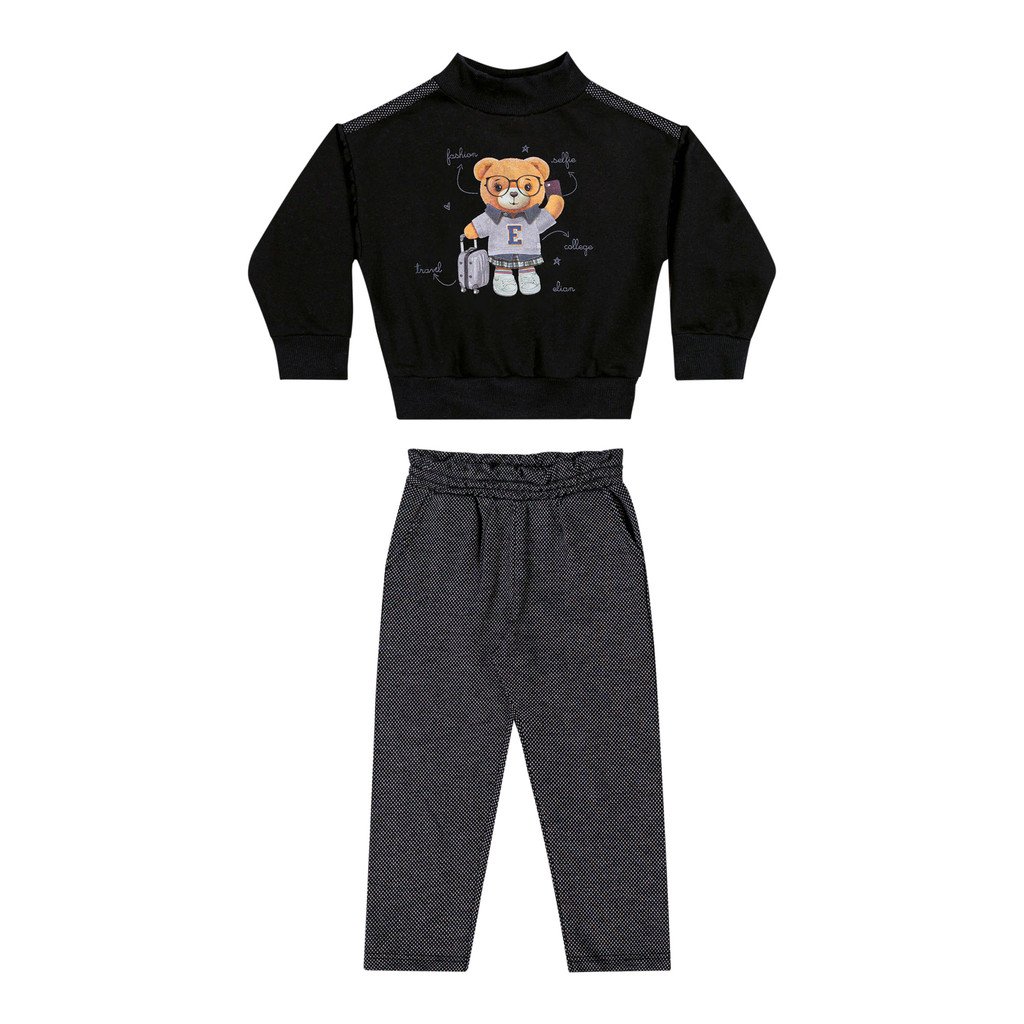 Conjunto Infantil Ursinho Elian: Conforto e Estilo!