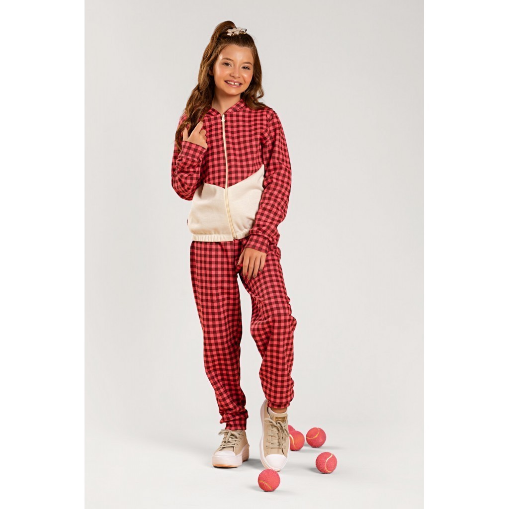 Conjunto Infantil Xadrez: Estilo e Conforto!