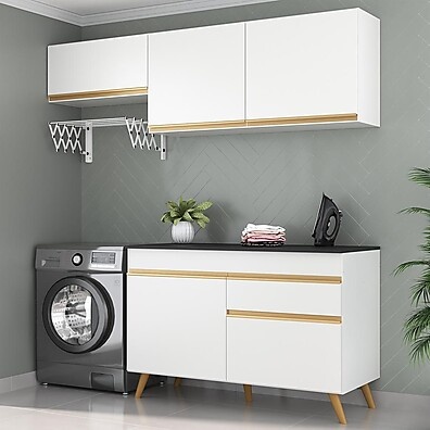 Conjunto Lavanderia MP5019: Espaço, Estilo e Durabilidade