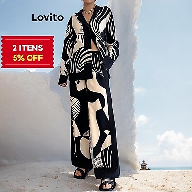 Conjunto Lovito: Calças Casuais e Modernas