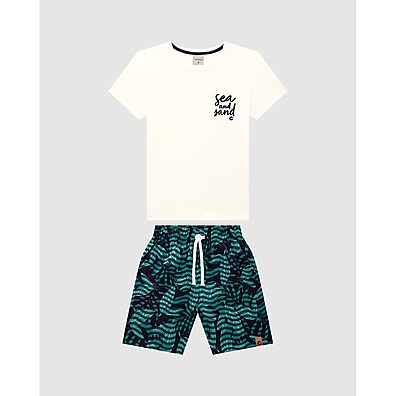 Conjunto Menino Algodão Sea And Sand: Conforto e Estilo