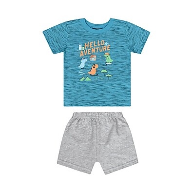Conjunto Menino Aventura: Camiseta + Bermuda!