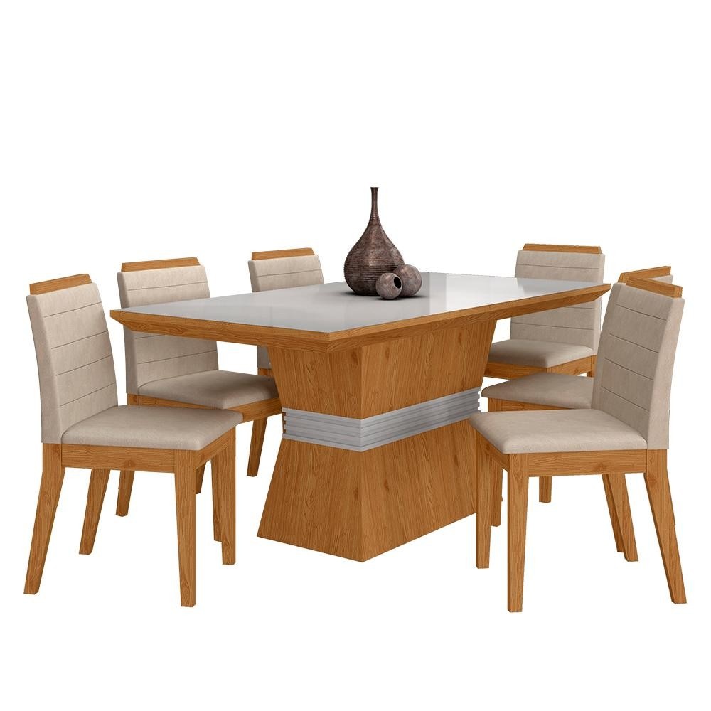 Conjunto Mesa de Jantar 6 Cadeiras Nairóbi