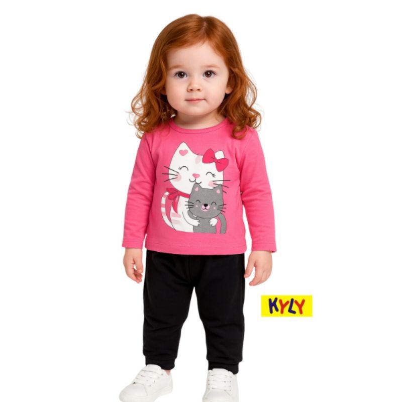 Conjunto Moletom Kyly: Conforto e Estilo para Meninas!
