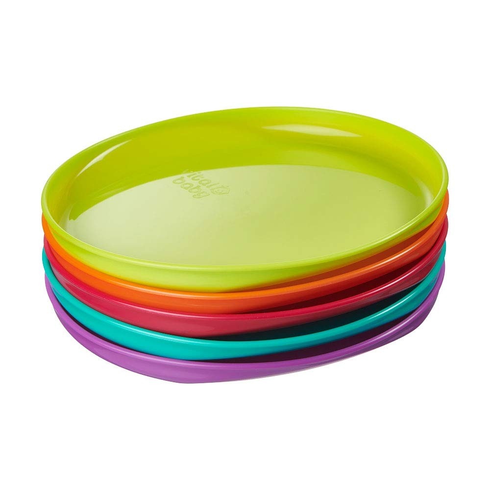 Vital Baby Nourish - Conjunto de Pratos Infantil Colorido 5 Peças | Seguro, Durável e Ideal para Refeições Saudáveis