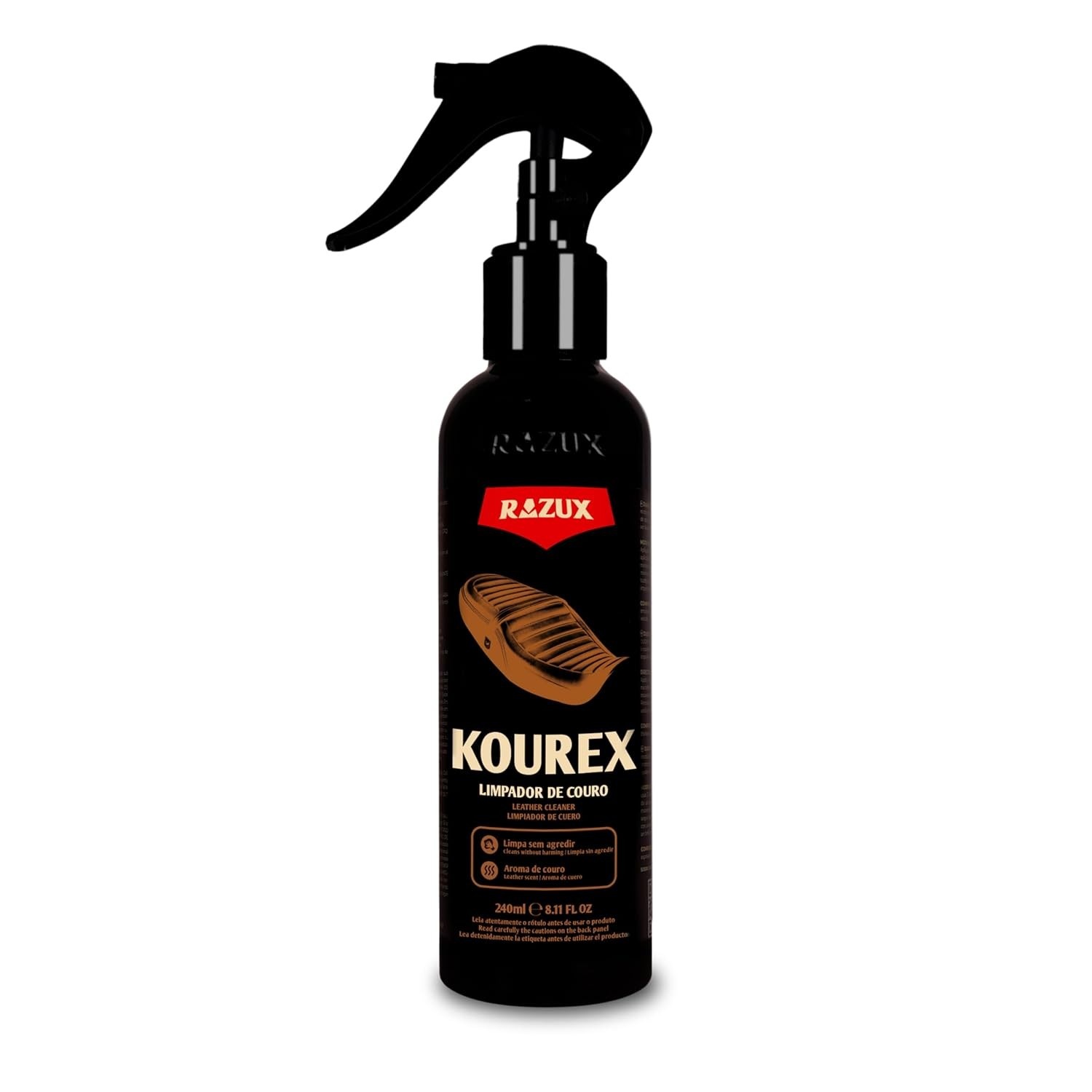 Kourex Limpador e Conservador de Couro 240ml: Brilho e Proteção para Seus Itens