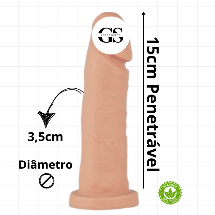 Consolo Realista 15cm: Prazer e Conforto
