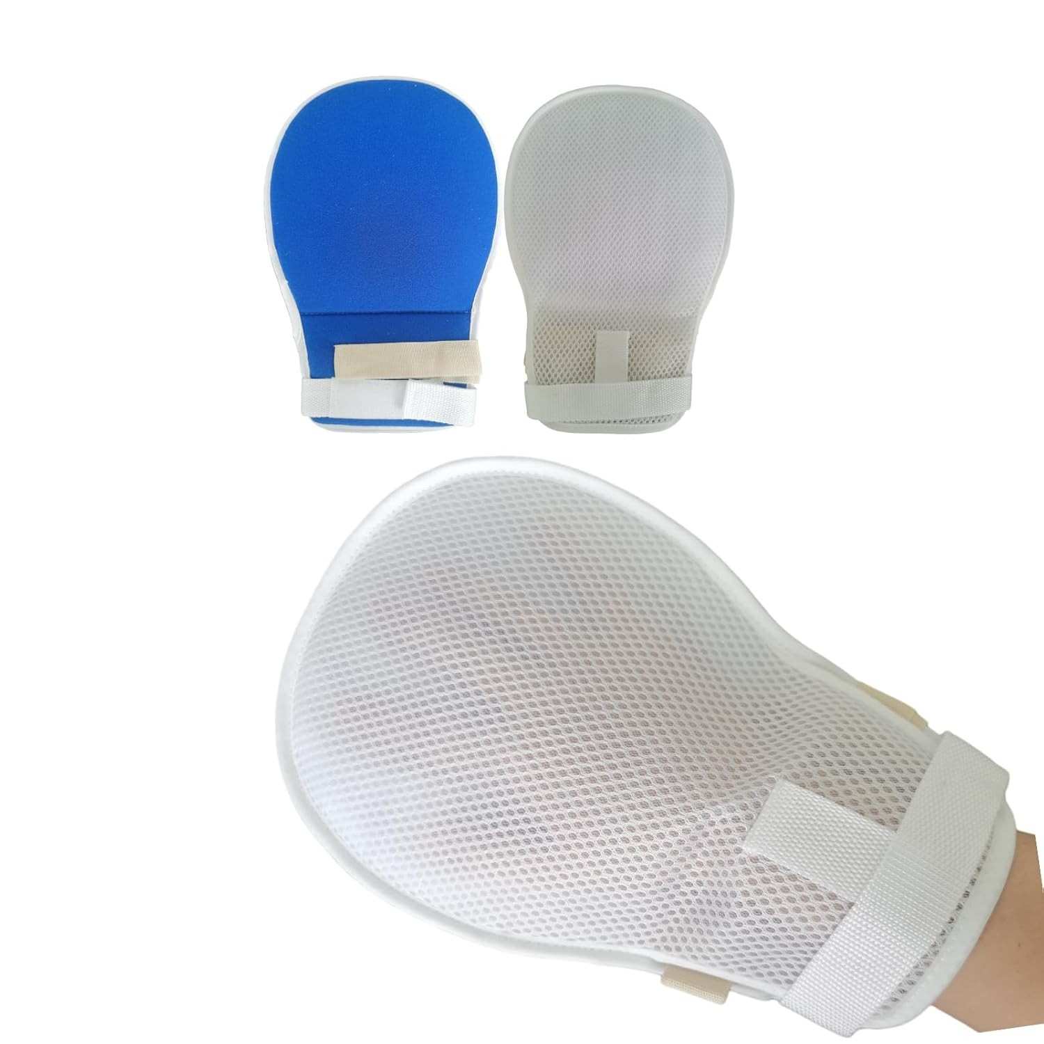 Lmaray Luvas De Contenção De Demência, Pacote Com 2, Luvas Antirriscos Respiráveis Para Pacientes Idosos, Luvas De Controle De Segurança Para Adultos