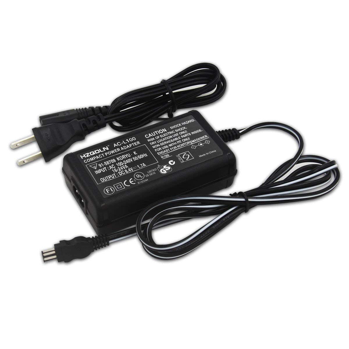 Carregador AC-L100A para Sony Handycam: Energia Contínua para Suas Filmagens
