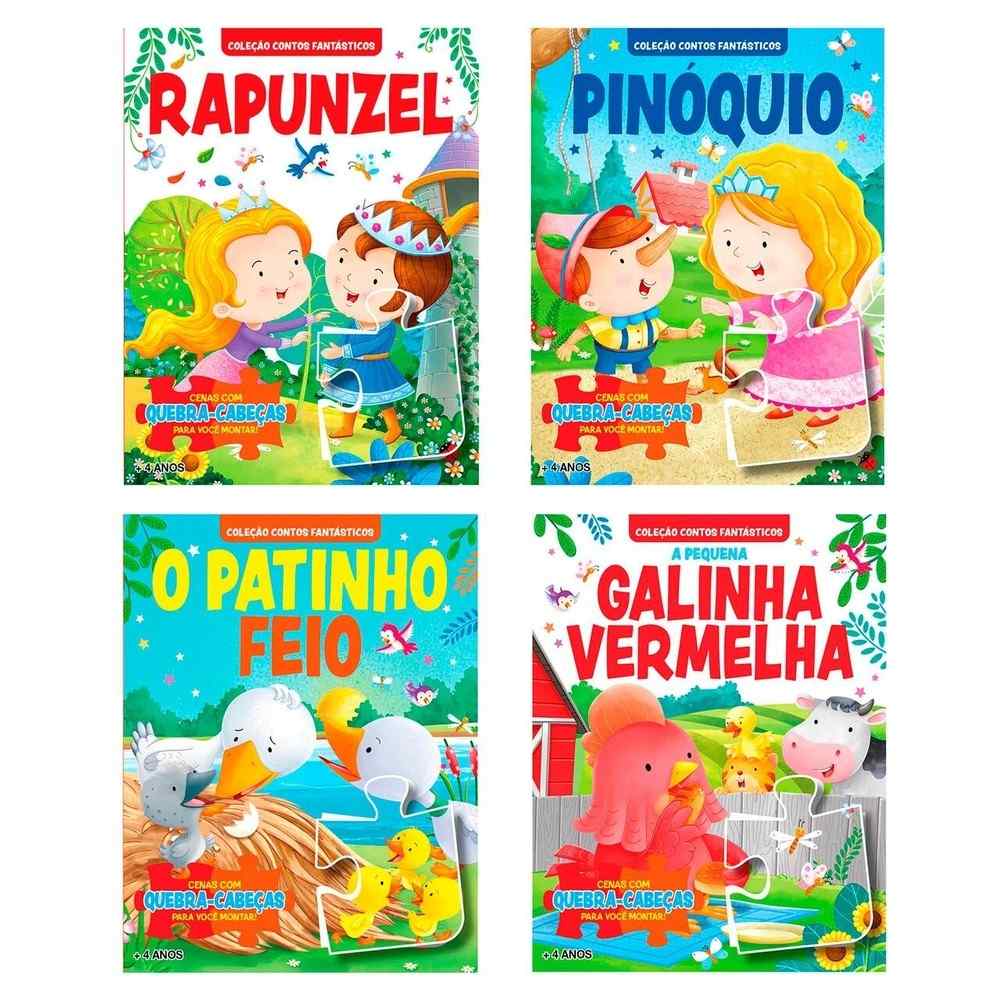 Contos Fantásticos: Kit 4 Livros + Quebra-Cabeças