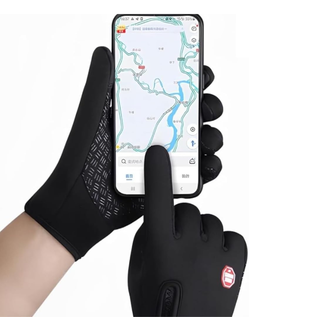 Luva Moto Esportiva Impermeável: Proteção Total contra Frio, Chuva e Vento para Motoqueiros e Ciclistas