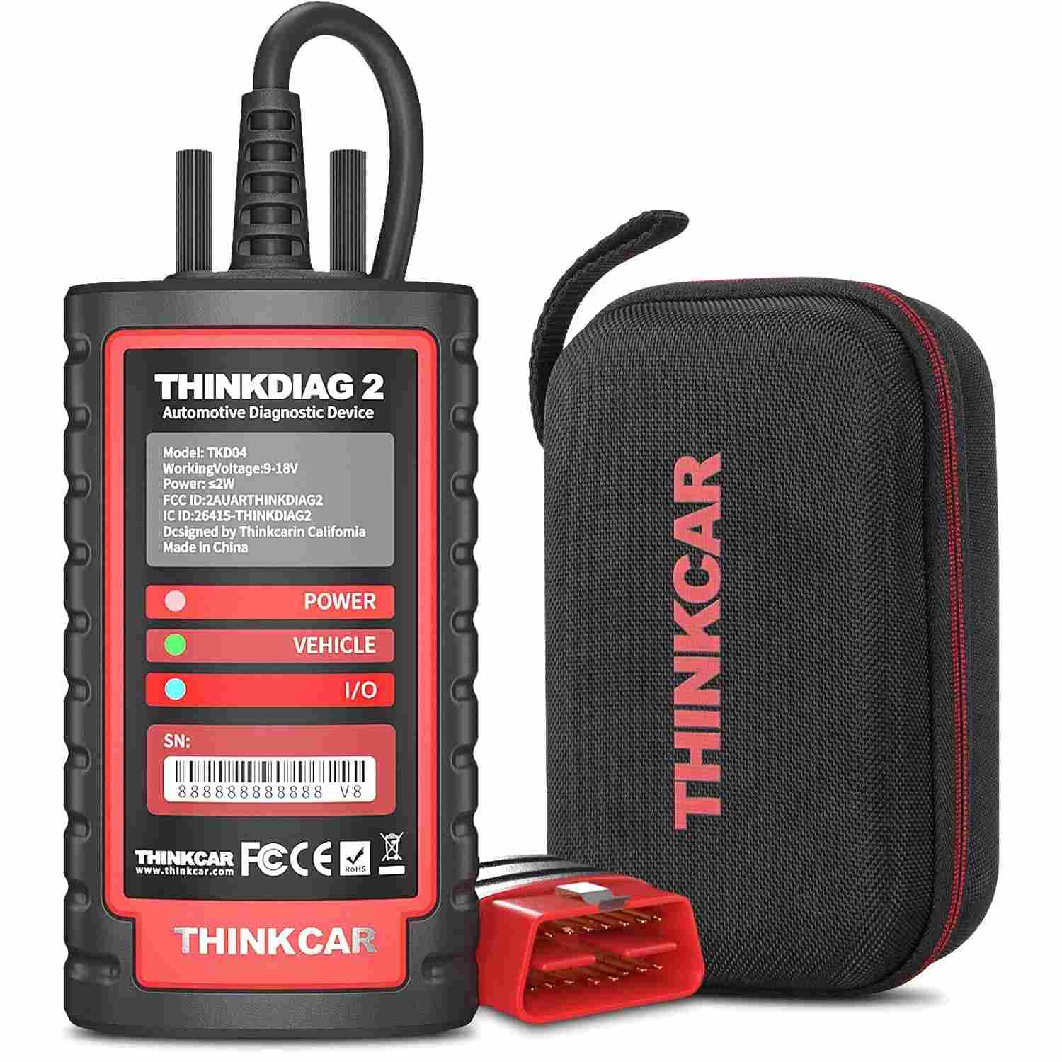 Thinkdiag2: Scanner OBD2 Completo com Controle Bidirecional e CAN-FD para iOS/Android