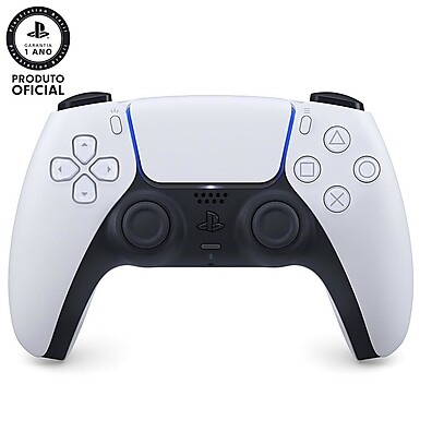 Controle DualSense PS5 Branco: Imersão Total nos Jogos
