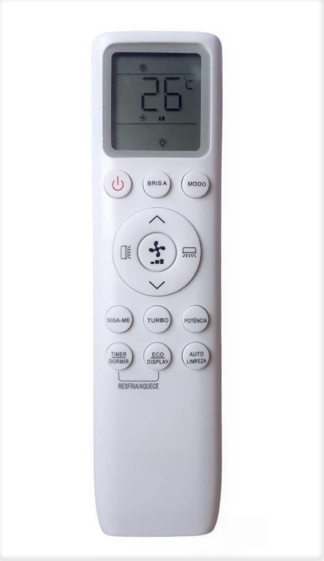 Controle remoto ar condicionado compatível TCL Elite Séries A1 e A2 inverter