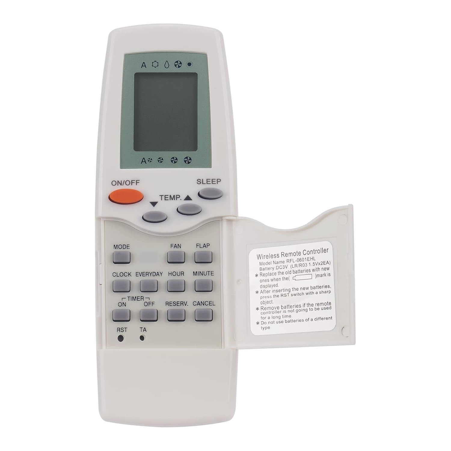 Controle Remoto Beyution RFL-0601EHL para Ar Condicionado – Substituição Confiável e Fácil de Usar