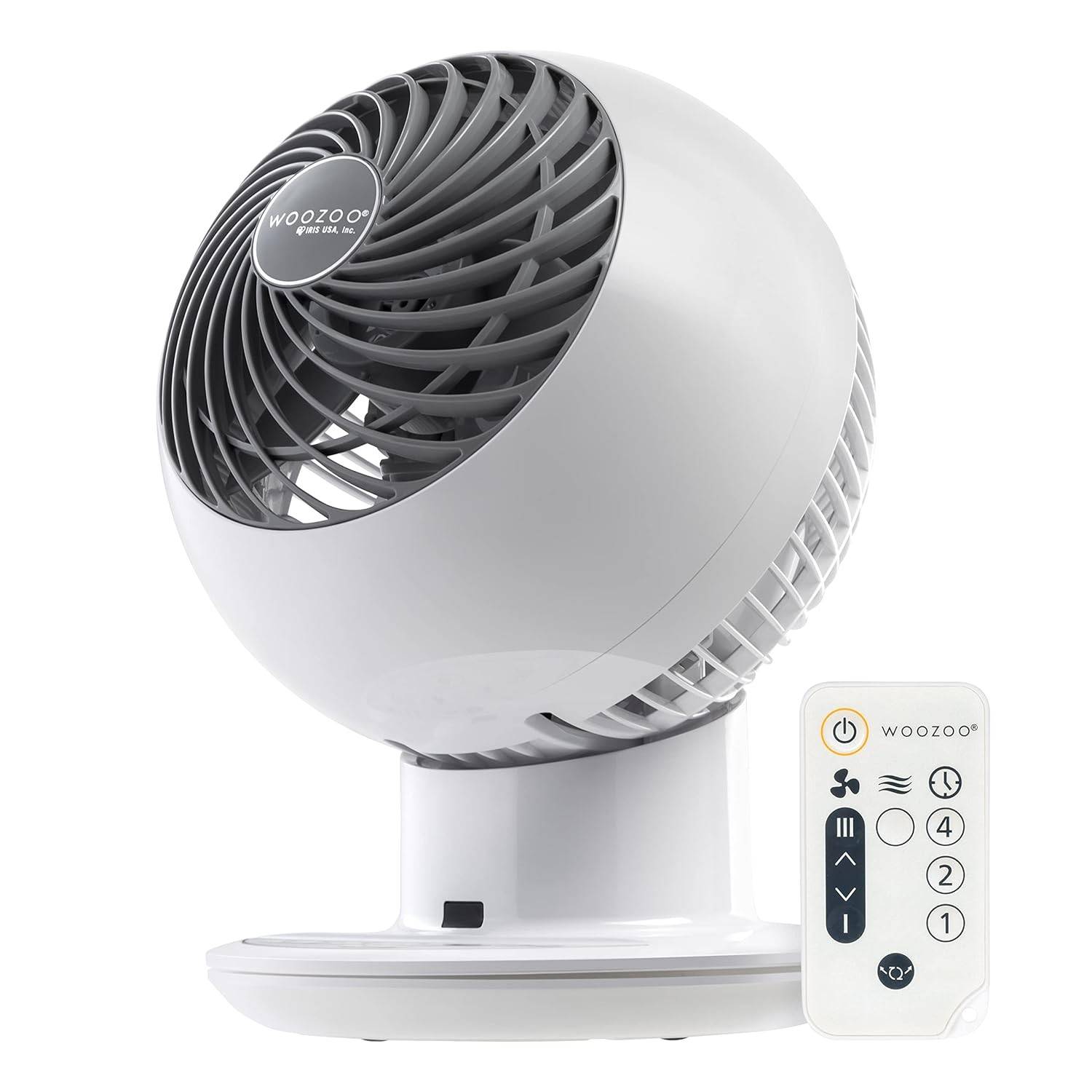 Ventilador Oscilante Compacto WOOZOO PCF-SC15 com Controle Remoto - Branco