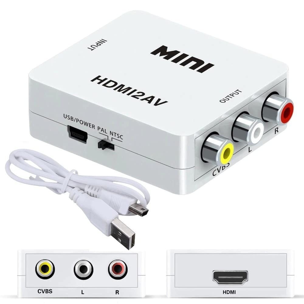 Adaptador Conversor HDMI para 3 RCA 2AV: Conecte Seus Dispositivos com Facilidade!