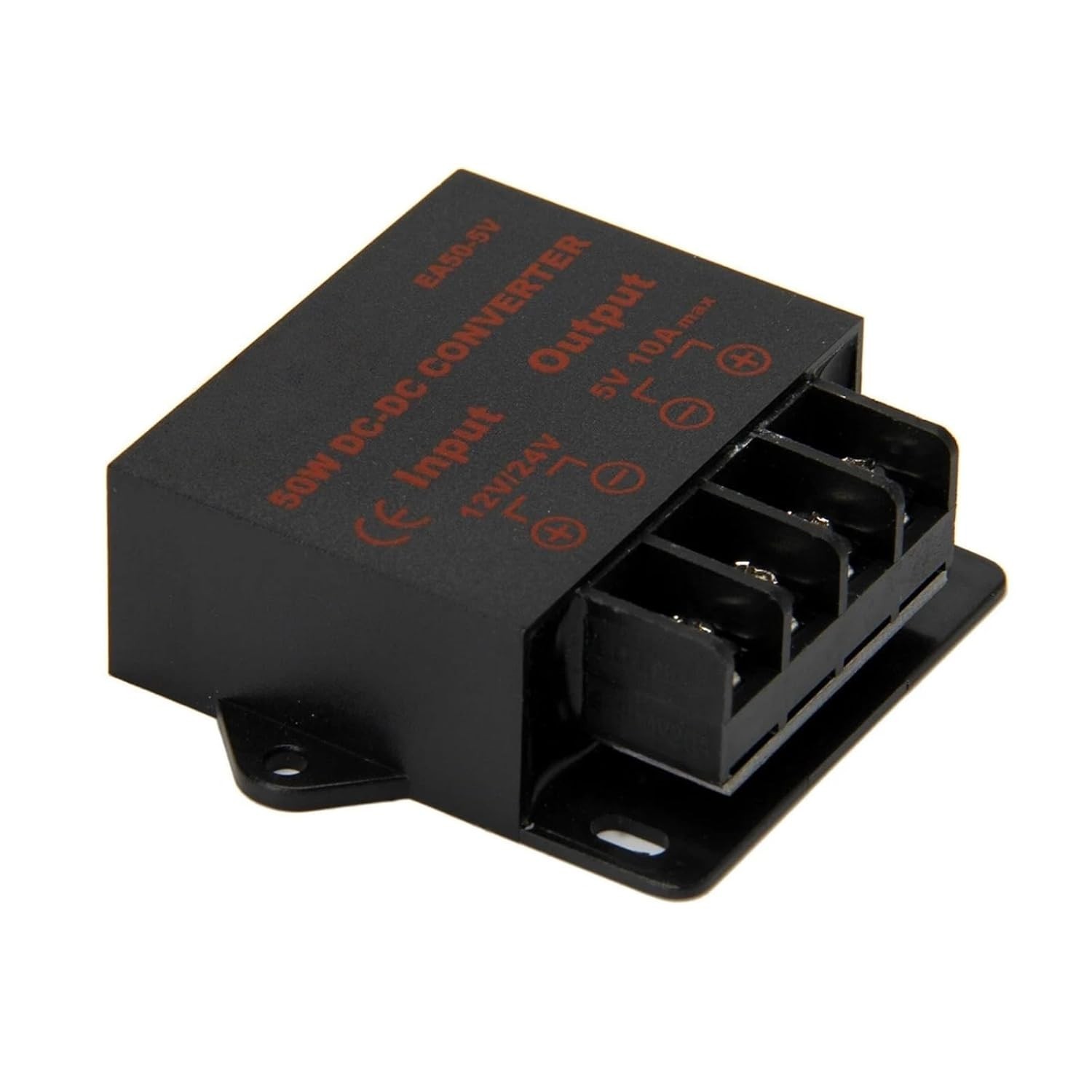Conversor de Tensão 50W 12/24V para 5V 10A: Potência Estável para seu Veículo e LEDs