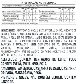 Bombons Cookies & Cream zero adição de açúcares - 5 unidades