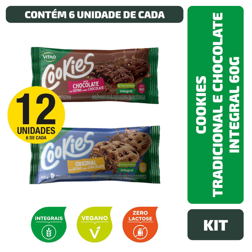 Cookies Integrais Vitao: Sabor e Saúde em Cada Mordida!