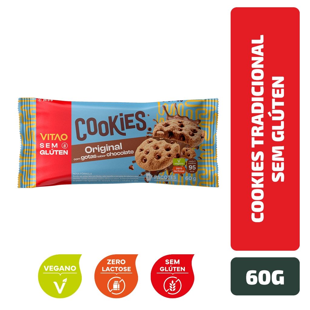 Cookies Sem Glúten Vitao: Sabor e Saúde em Cada Mordida!
