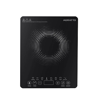 Cooktop de Indução 1 Boca Agratto 1200W: Potência e Praticidade
