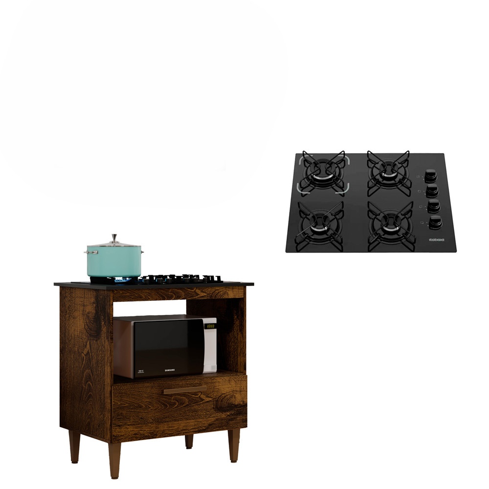 Cooktop Itatiaia + Balcão 1 Porta: Cozinha Completa!