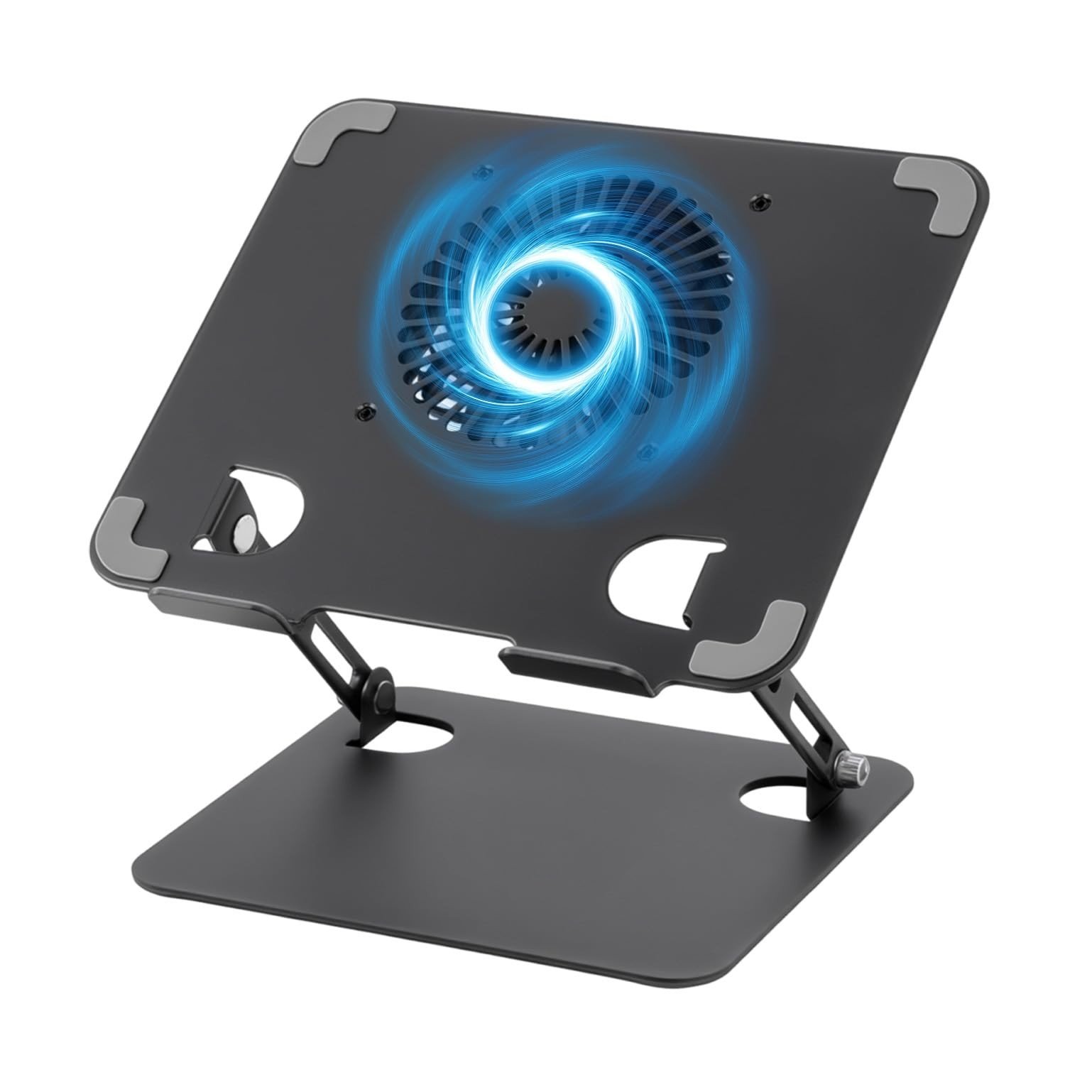 Suporte para Notebook com Cooler Ajustável - Base Ergonômica com Ventilação USB-C para 10-17.3" | Até 8Kg