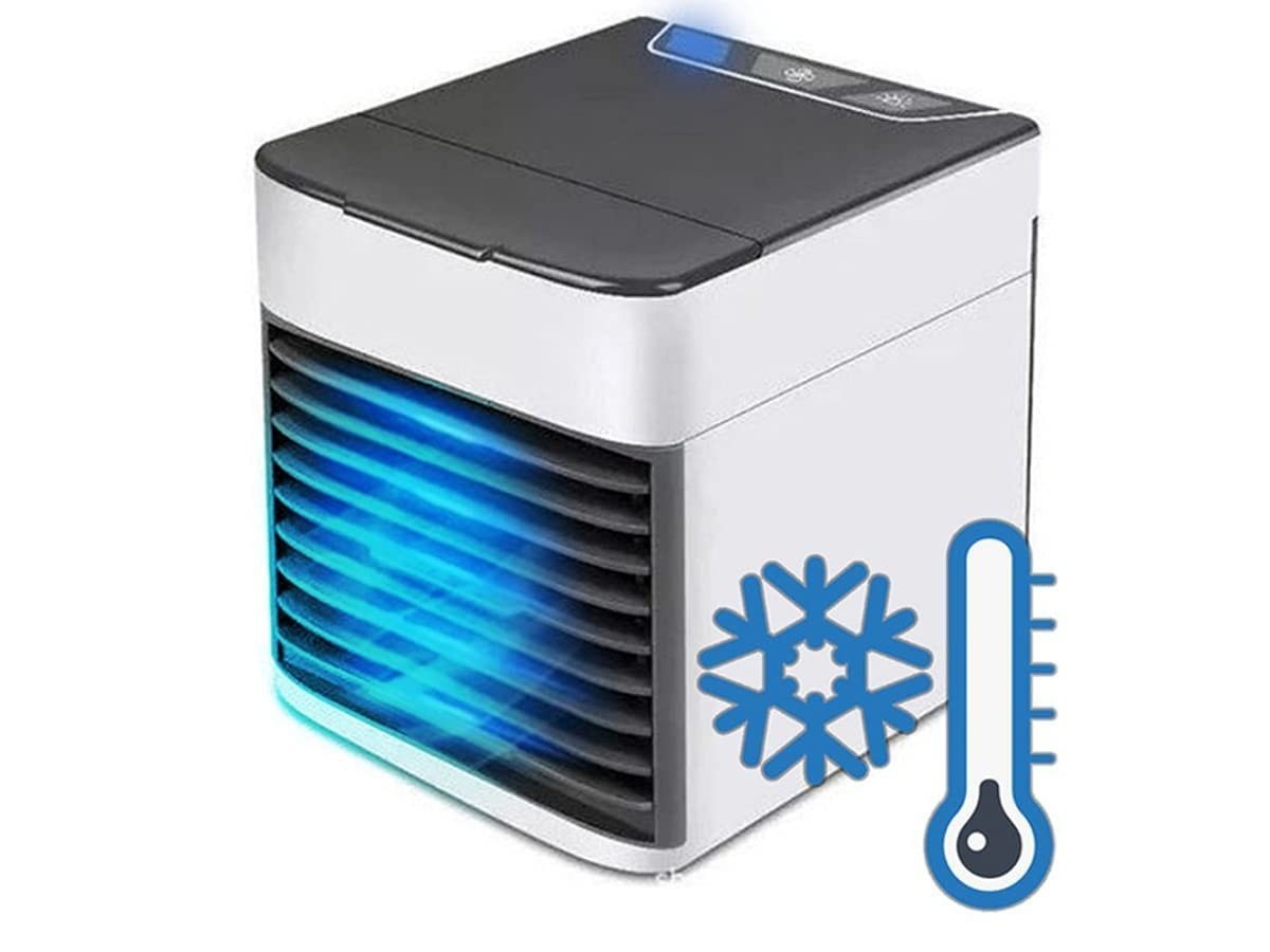 Arctic Air Cooler: Mini Ar Condicionado Portátil com Umidificação e Luz LED