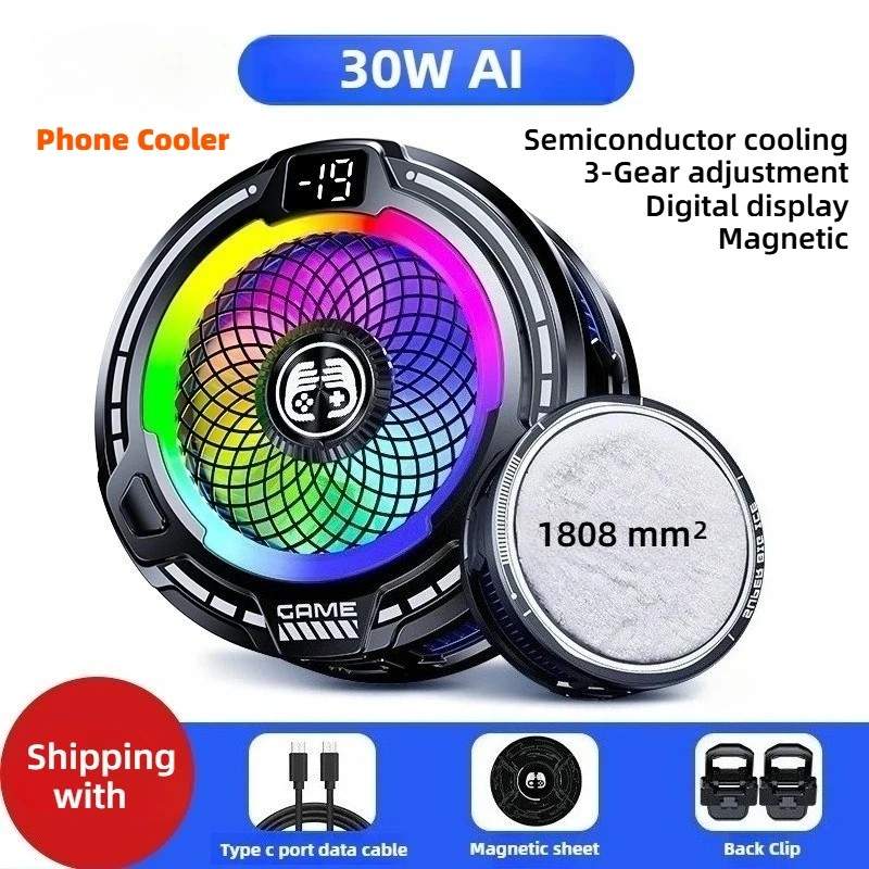 Cooler para Celular 30W: Resfriamento Turbo!