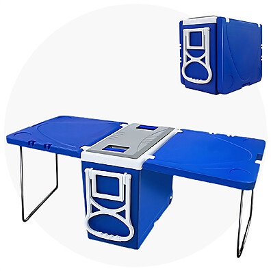 Cooler Térmico 32L: 3x1 com Rodas e Alça