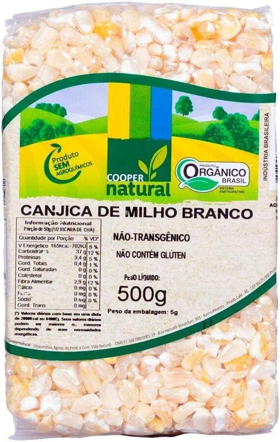 Canjica de Milho Branco Orgânica Coopernatural 500g
