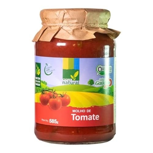Kit 2X: Molho de Tomate Orgânico Coopernatural 585g
