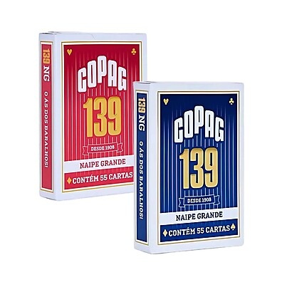 Copag 139: Kit 2 Baralhos para Poker e Truco