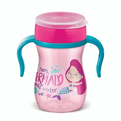 Copo 360 Evolution 240ml Rosa – Treinamento Infantil Sem Vazamento