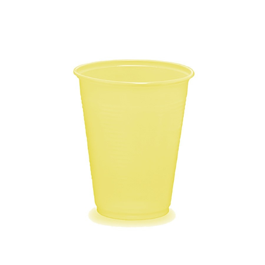 Copo Biodegradável 200ml Amarelo: Sustentável e Divertido!