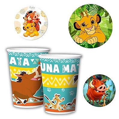 Copo de Papel O Rei Leão 180ml Regina – Festas Incríveis!