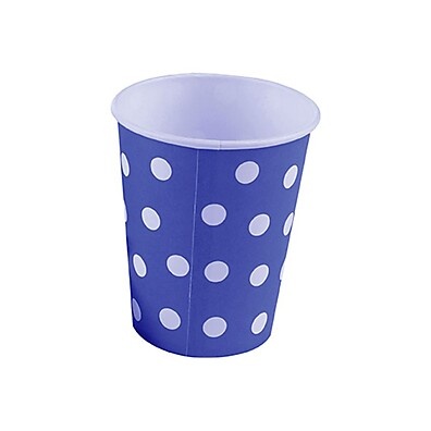 Copo de Papel Poá Azul: Biodegradável e Elegante!