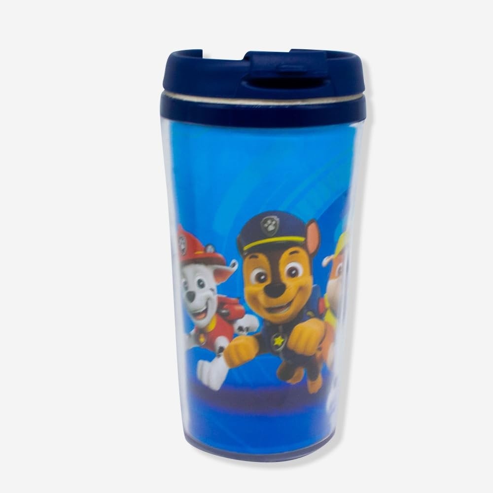 Copo Viagem Infantil Pop Patrulha Canina - Seguro, Divertido e Perfeito para Aventuras!