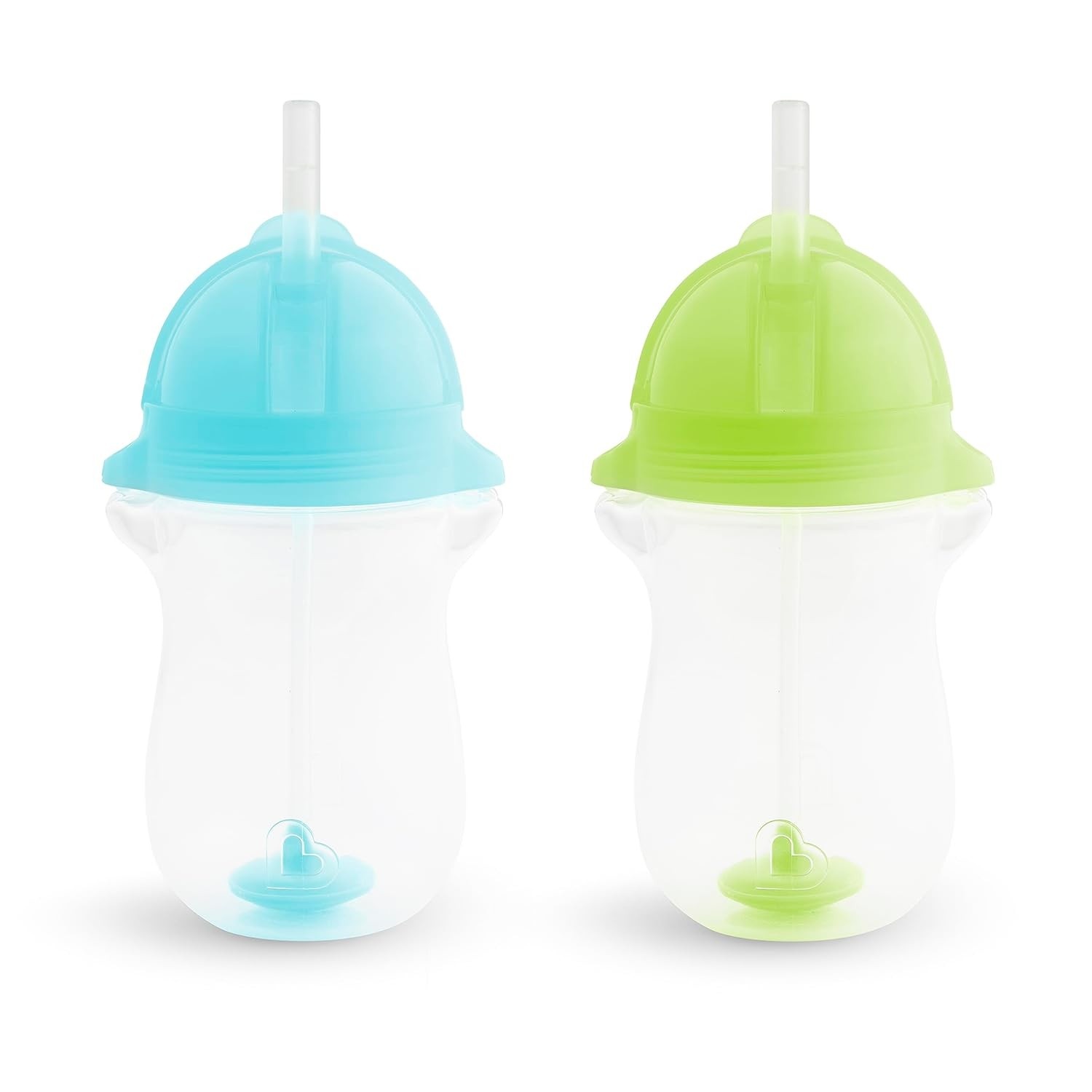 Munchkin Click Lock Copo com Canudo Azul 296ml - Seguro, Ergonômico e Sem Vazamento