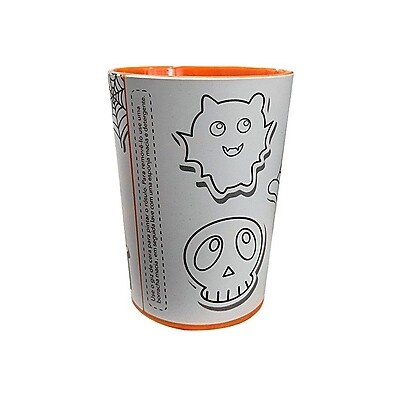Copo Halloween para Colorir: Diversão Assustadora!