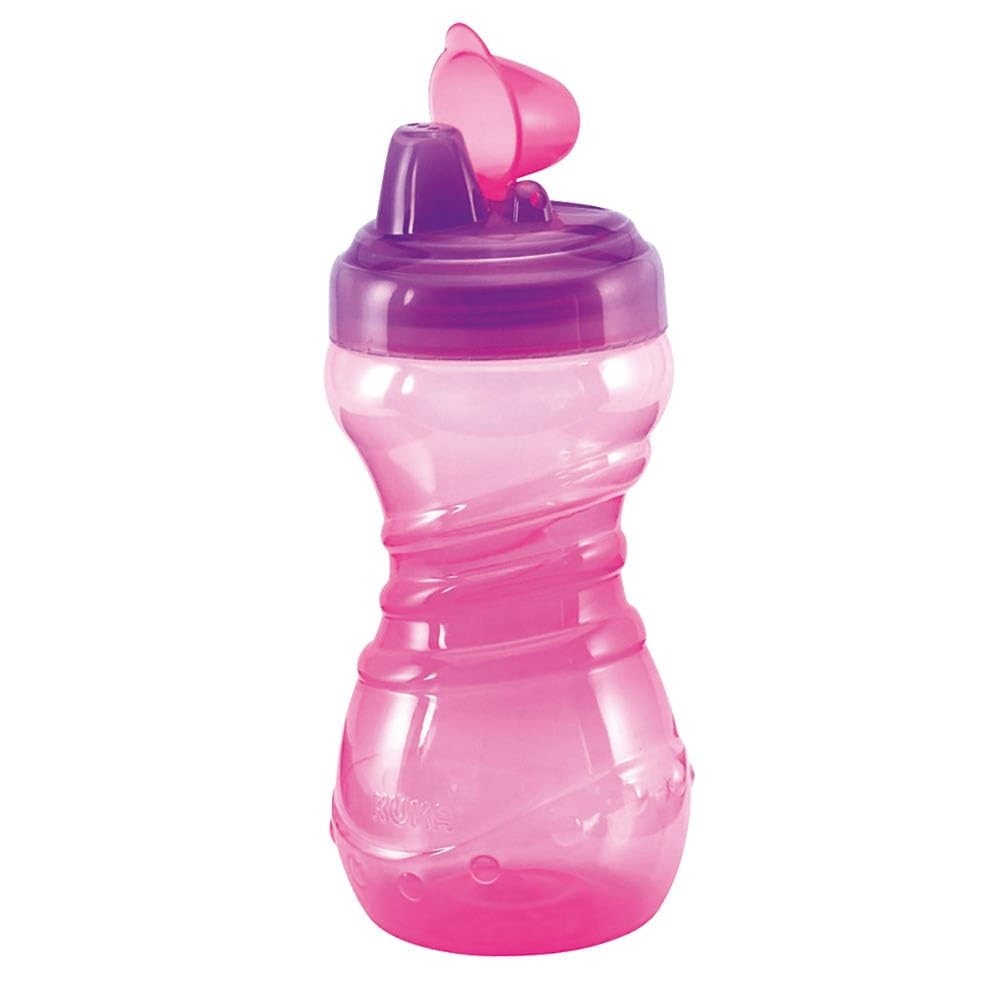 Kuka Copo Fun 330 ml Rosa - Antivazamento com Bico Retrátil para Crianças
