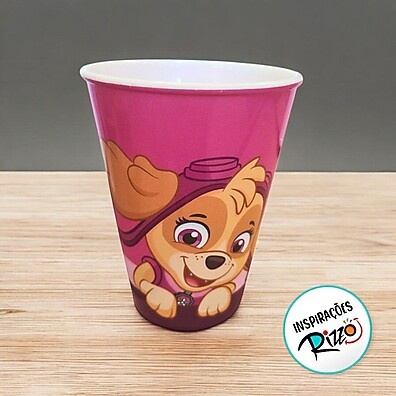 Copo Patrulha Canina Rosa 270ml: Divertido e Seguro para Crianças