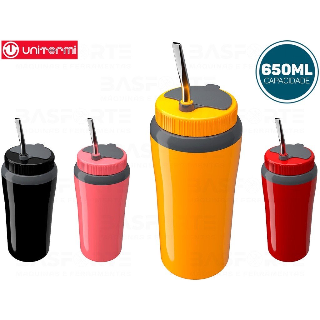 Copo Térmico Tereré 650ml Unitermi: Sua Bebida Gelada!