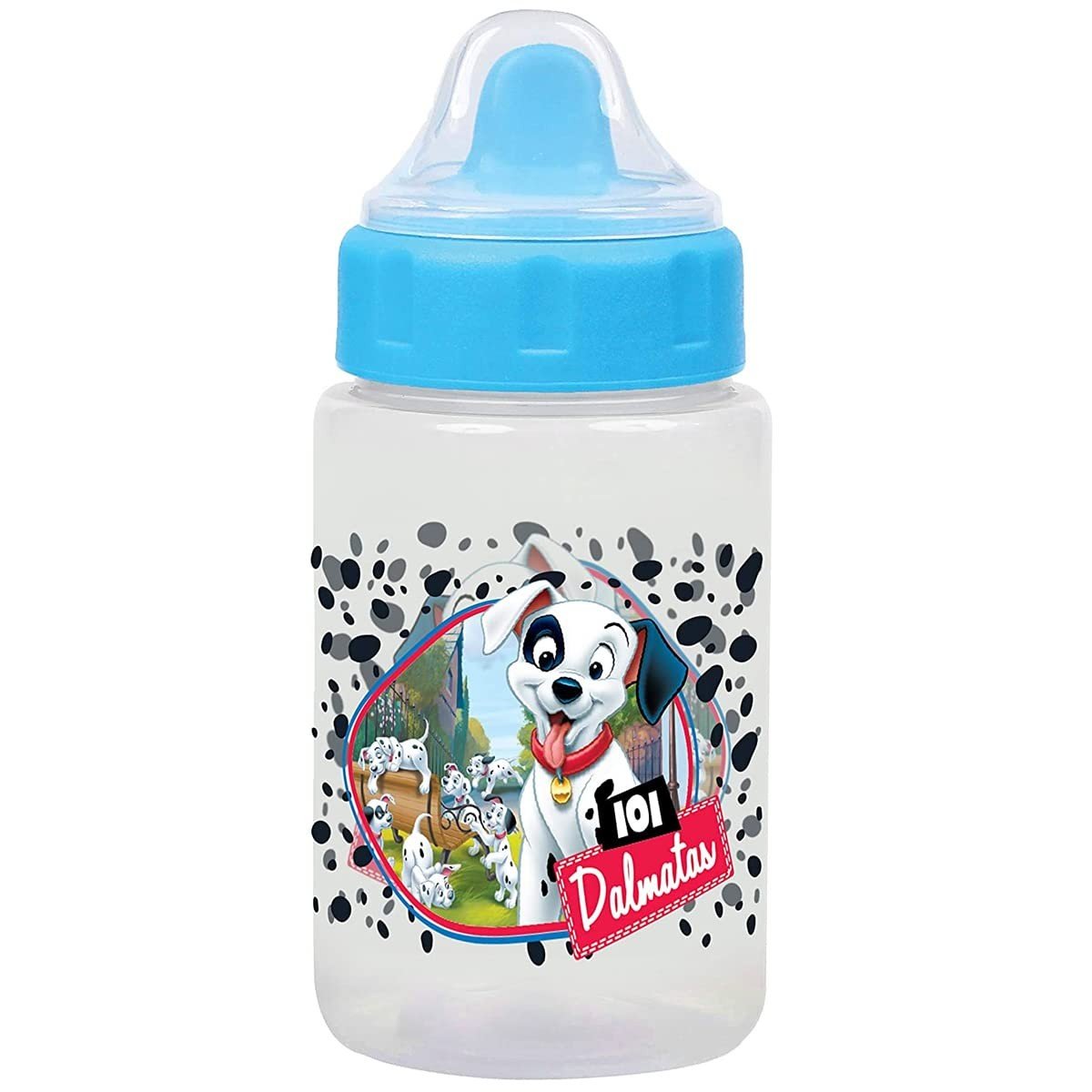 Copo 340ml com Tampa Válvula Redutora de Pingos - Disney Baby Go Azul | Seguro, Livre de BPA e Estimula Autonomia
