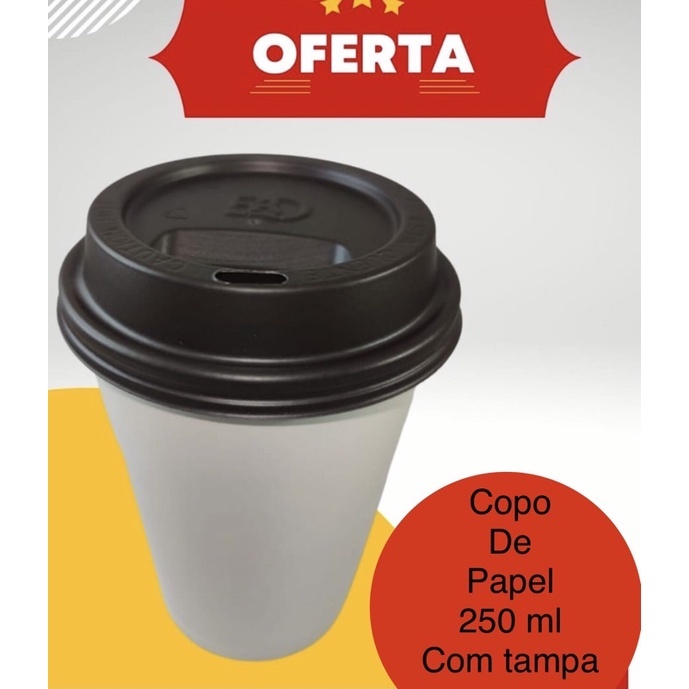 Copos de Café Biodegradáveis 240ml: Sustentável e Prático!