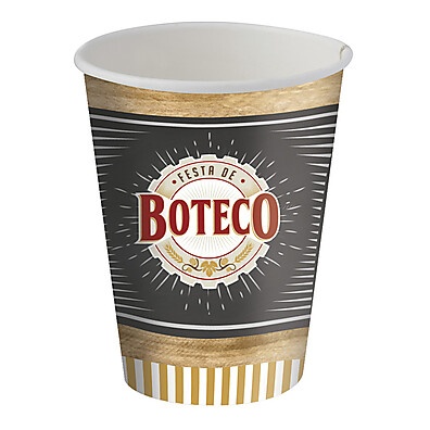 Copos de Papel Boteco 200ml: Festa Colorida!