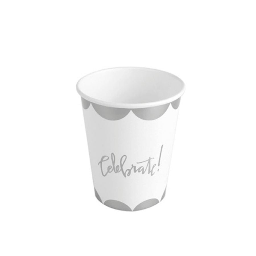 Copos de Papel Prata Biodegradáveis: Festa Sustentável!