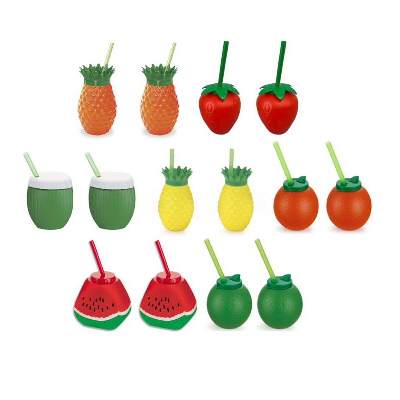 Copos Frutas Tropicais: Festa Divertida!